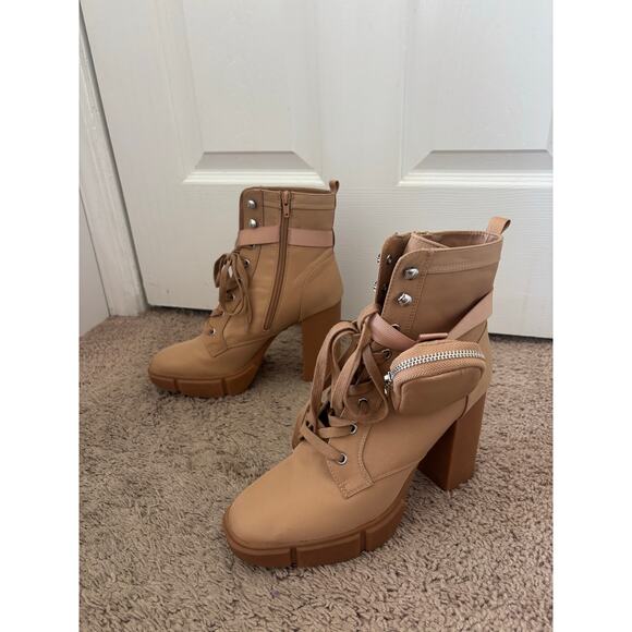 Steve Madden Herrick Ankle booties sz 11 tan - Picture 2 of 8